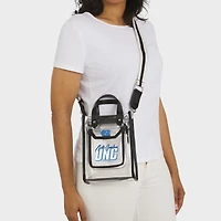 WEAR by Erin Andrews Sac à bandoulière transparent avec pochette à monnaie des Tar Heels de Caroline du Nord