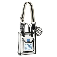 WEAR by Erin Andrews Sac à bandoulière transparent avec pochette à monnaie des Tar Heels de Caroline du Nord