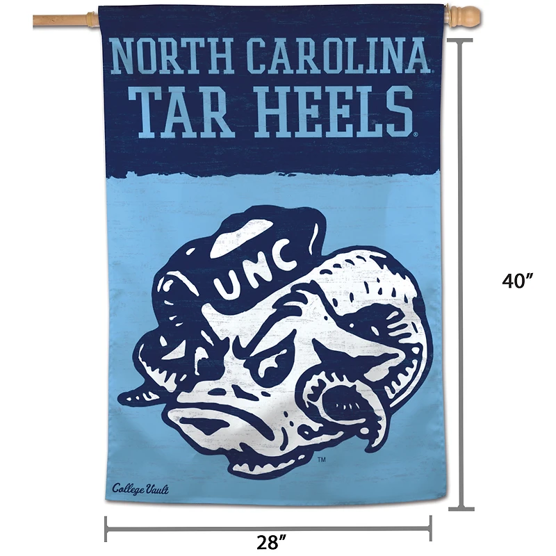 WinCraft North Carolina Tar Heels 28" x 40" College Vault Single-Sided Vertical Banner