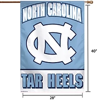 WinCraft Caroline du Nord Tar Heels 71,1 x 101,6 cm Drapeau de maison avec nom complet