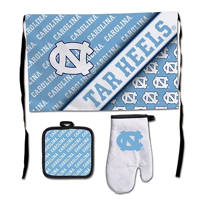WinCraft North Carolina Tar Heels 3-Piece Barbecue Set