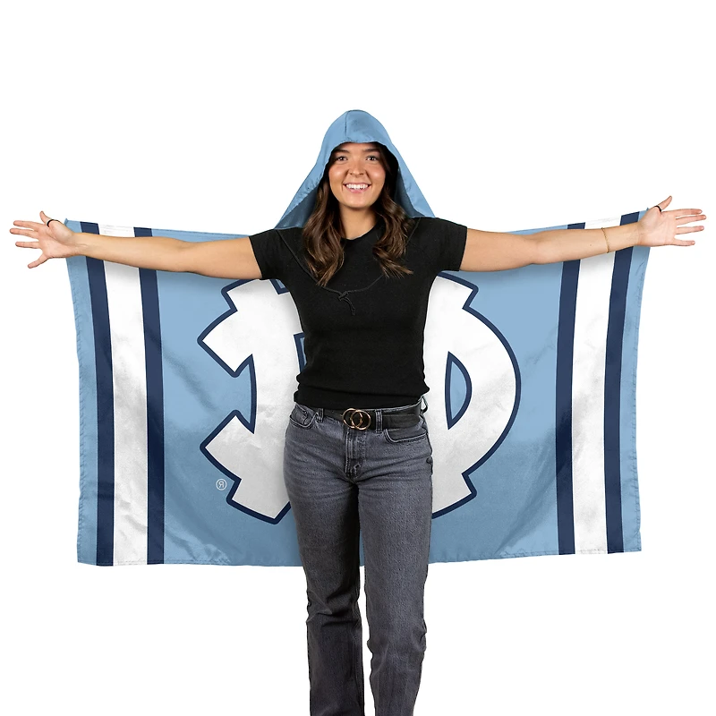 Drapeau à capuche WinCraft North Carolina Tar Heels 90 x 150 cm
