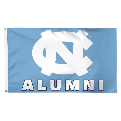 Drapeau de luxe WinCraft North Carolina Tar Heels 91 x 152 cm (3 pi x 5 pi) à une face pour les anciens élèves et les supporters de l'école