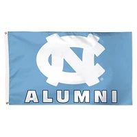 Drapeau de luxe WinCraft North Carolina Tar Heels 91 x 152 cm (3 pi x 5 pi) à une face pour les anciens élèves et les supporters de l'école