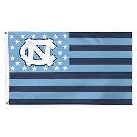 Drapeau patriotique simple face de luxe WinCraft North Carolina Tar Heels 3' x 5'