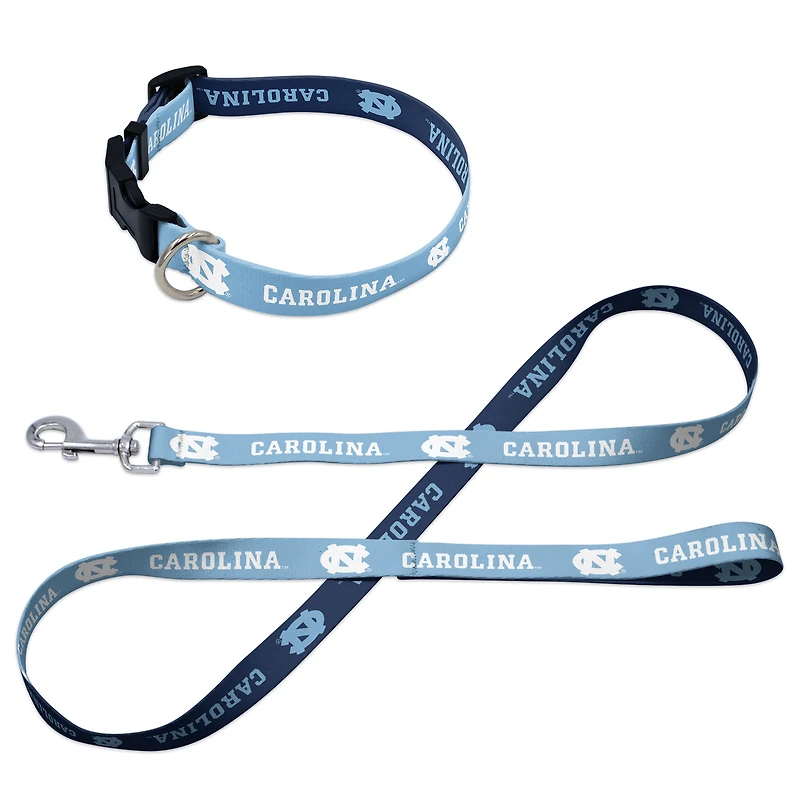 Ensemble laisse et collier pour animaux de compagnie WinCraft North Carolina Tar Heels