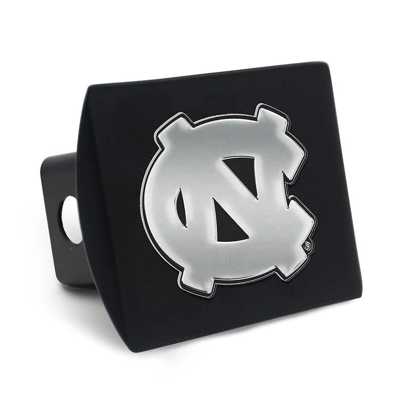 Housse d'attelage WinCraft North Carolina Tar Heels Premium en métal chromé avec logo