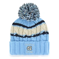 Women's '47 Carolina Blue North Carolina Tar Heels Emma Cuffed Knit Hat with Pom