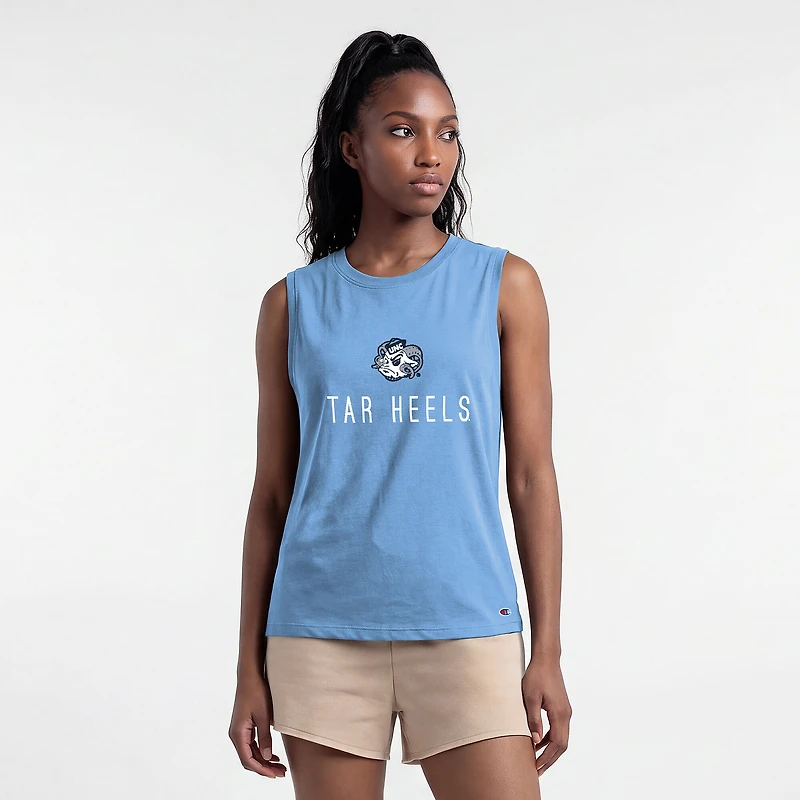 Débardeur lifestyle Champion Carolina Blue pour femmes, North Tar Heels