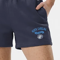 Women's Champion  Navy North Carolina Tar Heels Powerblend Elastic Waist Shorts