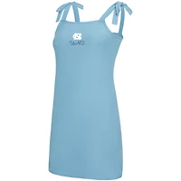 Chemise de nuit à épaules nouées Concepts Sport bleu clair pour femme, North Carolina Tar Heels