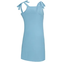 Chemise de nuit à épaules nouées Concepts Sport bleu clair pour femme, North Carolina Tar Heels