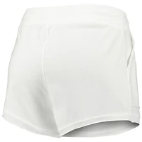 Ensemble haut à manches longues et short encolure crantée Sunray pour femme Concepts Sport White North Carolina Tar Heels
