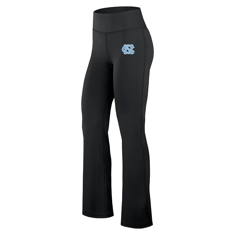 Women's Fanatics Black North Carolina Tar Heels Training Camp Maxed Out Flare Leggings