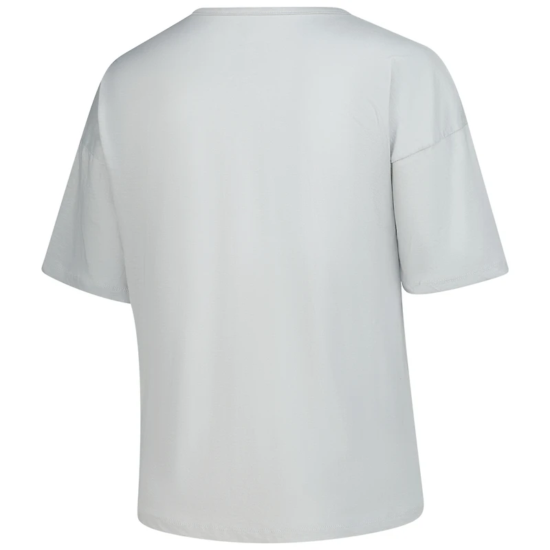 Women's Fanatics Gray North Carolina Tar Heels Plus Winning Gear Notch Neck T-Shirt