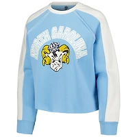 Sweat-shirt court raglan Gameday Couture Carolina Blue North Tar Heels pour femme
