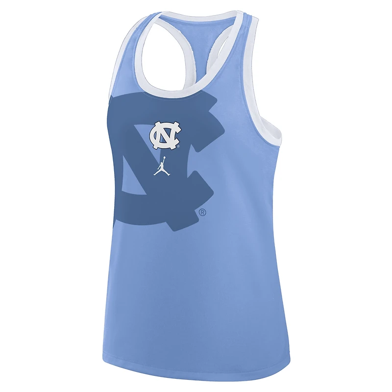 Women's Jordan Brand Carolina Blue North Tar Heels Primetime Tri-Blend Racerback Tank Top