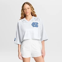 Women's Jordan Brand White North Carolina Tar Heels Cropped Mesh Dri-FIT Fashion Jersey