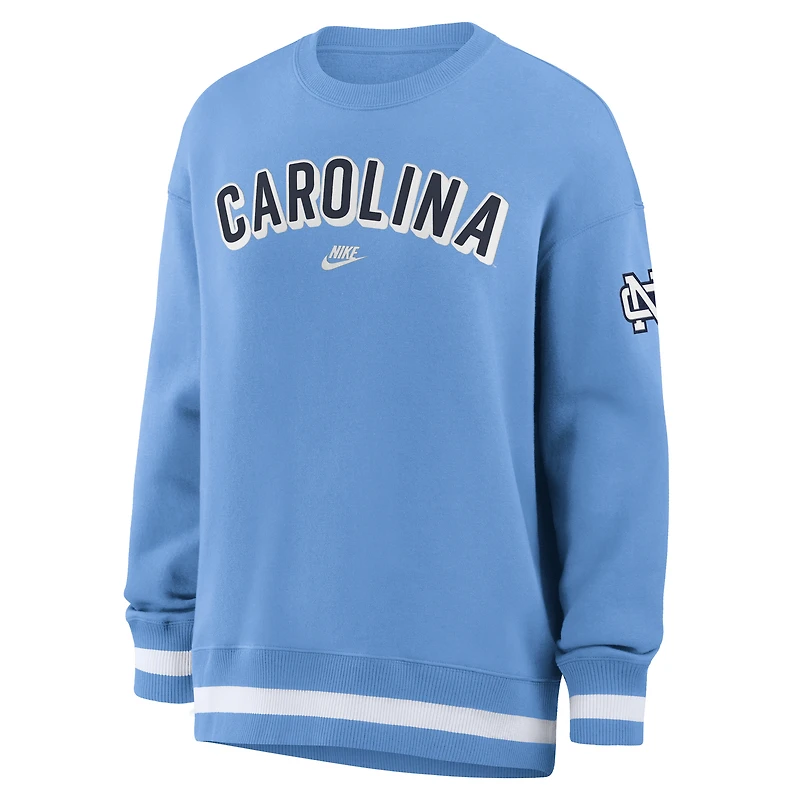 Women's Nike Carolina Blue North Tar Heels Oversized Legacy Phoenix Sweatshirt