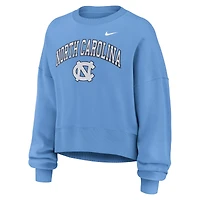 Women's Nike Carolina Blue North Tar Heels Oversized Phoenix Arch Pullover Sweatshirt