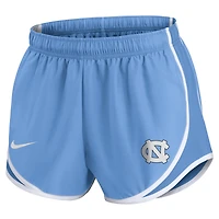 Short Nike Carolina Blue pour femme des Tar Heels de Caroline du Nord Primetime Tempo Dri-FIT