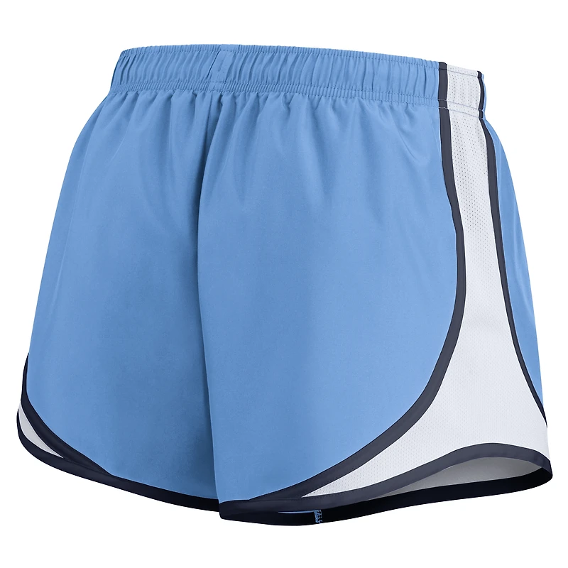 Women's Nike Carolina Blue North Tar Heels Spring Break Tempo Dri-FIT Shorts
