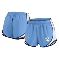 Short Nike Carolina Blue pour femme des Tar Heels de Caroline du Nord Spring Break Tempo Dri-FIT