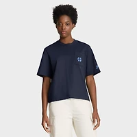 Women's Nike  Navy North Carolina Tar Heels Legacy Pocket Boxy T-Shirt