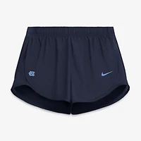 Women's Nike Navy North Carolina Tar Heels Tempo Mid-Rise Dri-FIT Shorts
