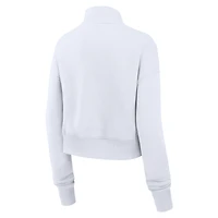 Women's Nike White North Carolina Tar Heels Legacy Elevated Logo Half-Zip Sweatshirt