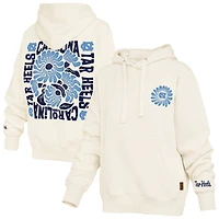Sweat à capuche crème Pressbox pour femmes, modèle Elena Janise, North Carolina Tar Heels