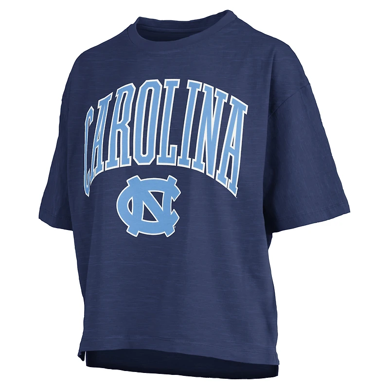 T-shirt surdimensionné bleu marine pour femme avec logo Arch et des Tar Heels de Caroline du Nord
