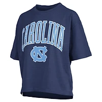 T-shirt surdimensionné bleu marine pour femme avec logo Arch et des Tar Heels de Caroline du Nord