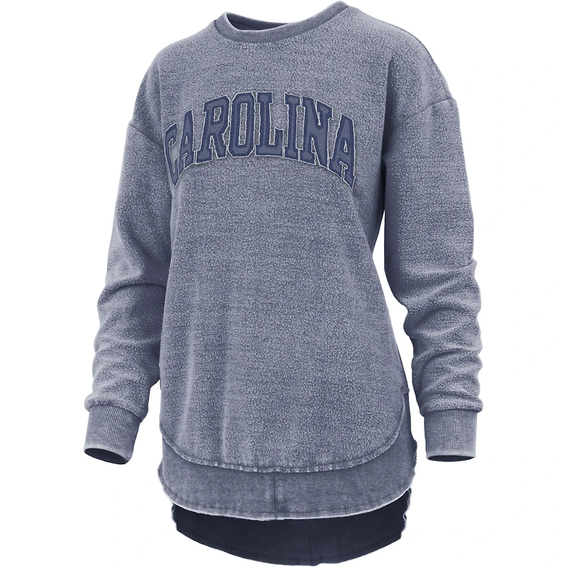 Sweat-shirt Pressbox marine pour femmes, North Carolina Tar Heels Ponchoville