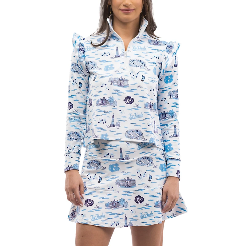 Women's Smith & Quinn Carolina Blue/ North Tar Heels Tailgate Grayson Quarter-Zip Top