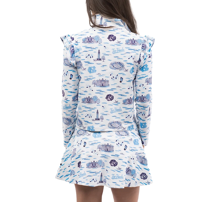 Women's Smith & Quinn Carolina Blue/ North Tar Heels Tailgate Grayson Quarter-Zip Top