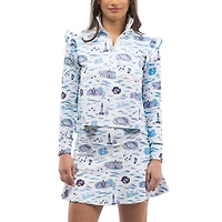 Women's Smith & Quinn Carolina Blue/ North Tar Heels Tailgate Grayson Quarter-Zip Top