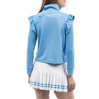 Haut à fermeture éclair quart de tour Smith & Quinn Carolina Blue North Tar Heels Tailgate Grayson pour femme