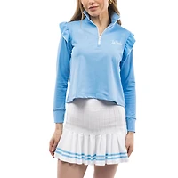 Women's Smith & Quinn  Carolina Blue North Tar Heels Tailgate Grayson Quarter-Zip Top