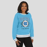 Women's WEAR by Erin Andrews Carolina Blue North Tar Heels Seal Sweatshirt