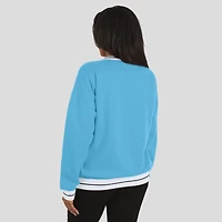 Women's WEAR by Erin Andrews Carolina Blue North Tar Heels Seal Sweatshirt