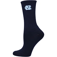 Women's ZooZatz Navy/White North Carolina Tar Heels 2-Pack Quarter-Length Socks