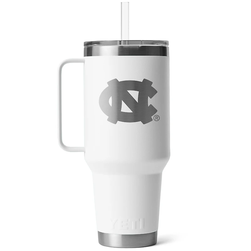 Tasse Rambler avec paille YETI North Carolina Tar Heels (1,27 l)