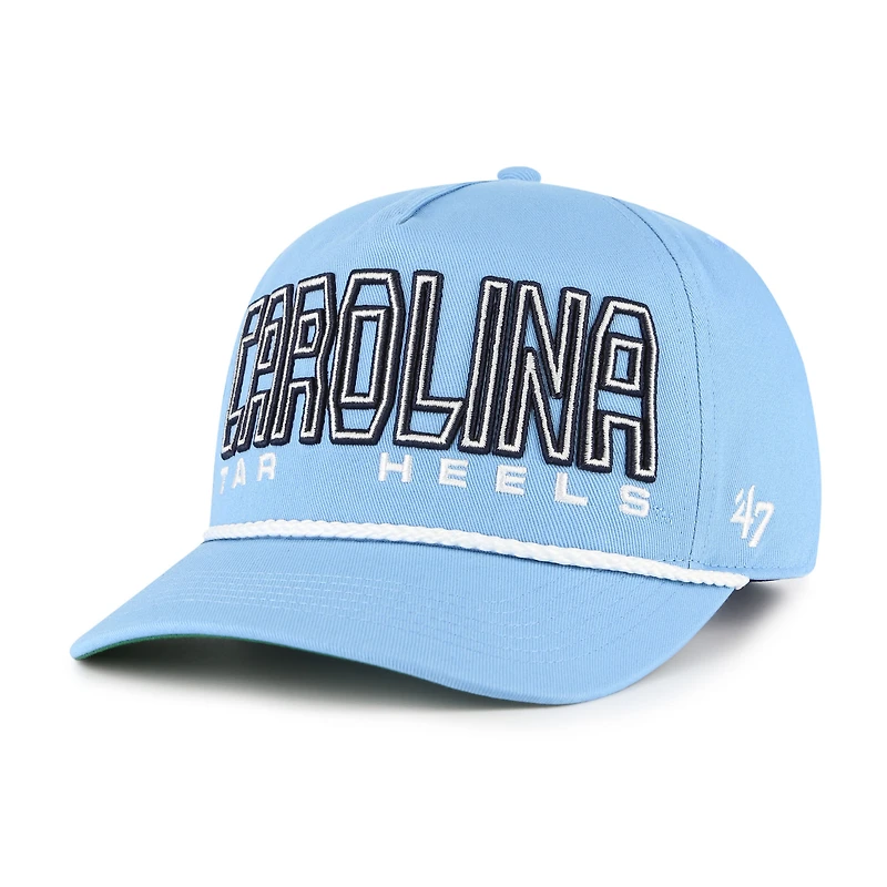 Casquette ajustable Byline Hitch pour jeunes '47 Carolina Blue des Tar Heels de Caroline du Nord