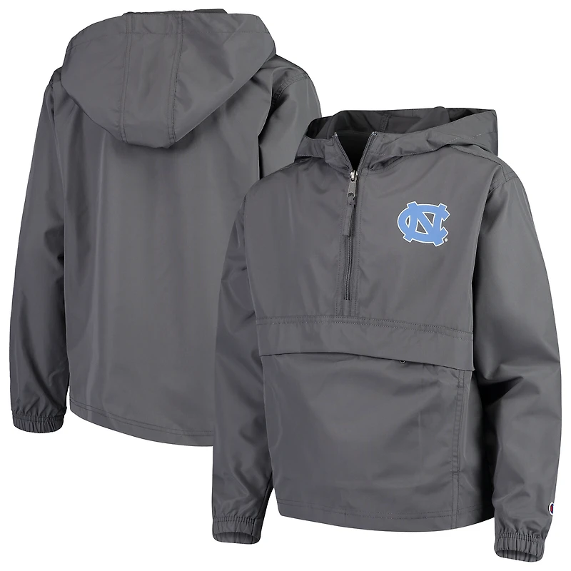 Coupe-vent Pack & Go Champion Graphite North Carolina Tar Heels pour jeune