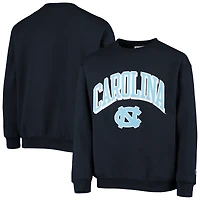 Youth Champion Heathered Navy North Carolina Tar Heels Powerblend Fleece Sweatshirt