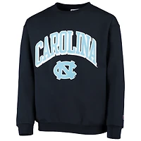 Youth Champion Heathered Navy North Carolina Tar Heels Powerblend Fleece Sweatshirt