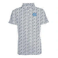 Youth Garb Carolina Blue North Tar Heels Tom Allover Print Performance Polo