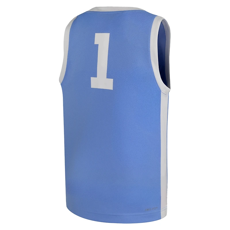 Youth Jordan Brand Carolina Blue North Tar Heels Replica Basketball Jersey