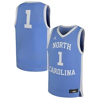 Maillot de basketball réplique Jordan Brand Carolina Blue North Tar Heels pour jeunes